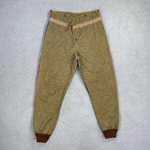 Vintage 1989 Czech Military Quilted Liner Pants Fit 37 x 30